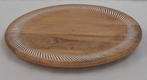 18 Inch Wooden Decorative Lazy Susan
