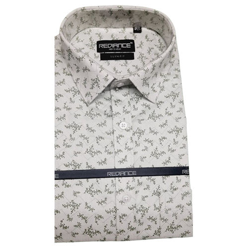 Different Available White Printed Design Shirt