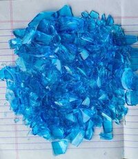 High Quality premium Grade sky Blue Crushed Glass Chips and big size aggregate for Terrazzo Flooring and Decoration fire pit Purpose or Construction Project  used