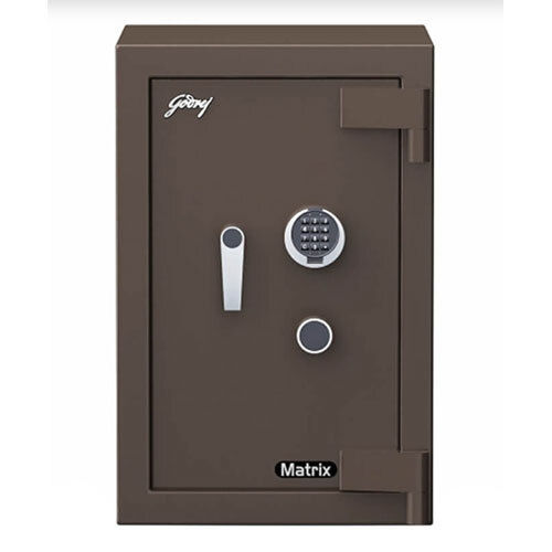 Matrix 2414 V5 EL with Premium Interiors (66L) Godrej Digital with Key Lock Burglar Resistant Safe