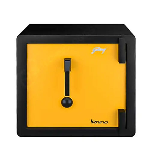 Godrej Keylock Safe Locker - Color: Black Body With Golden Front Door