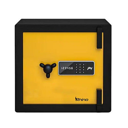 Rhino Gold Electronic (55l) Godrej Digital Safe Locker - Color: Black Body With Golden Front Door