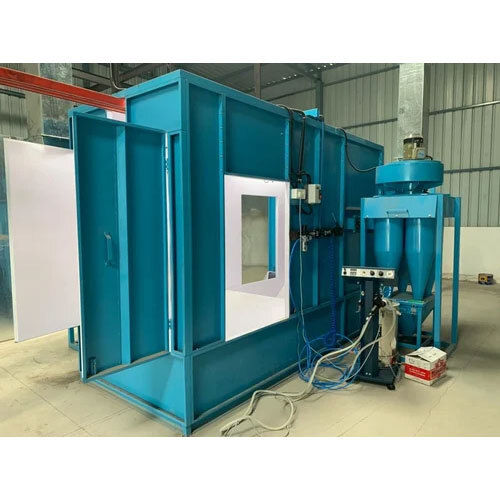 Blue Powder Coating Booth