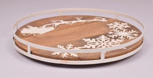 Wooden Decorative Round Lazy Susan