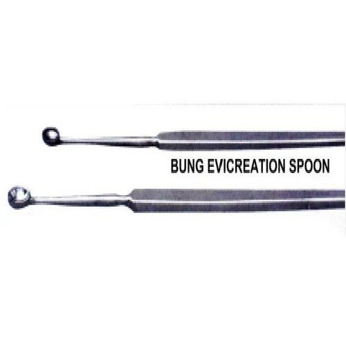 Bunge Evisceration Spoon - Sterilized Steel, Waterproof Manual Surgical Instrument | Old Condition, Hospital Usage