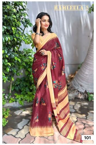 Cotton Saree - Color: As Per Images
