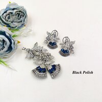 Fashionable American Diamond Locket Set