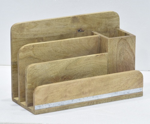 12 Inch Acacia Wooden Letter Box