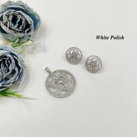 Elegant American Diamond Locket Set