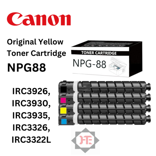 Canon NPG88 Original Yellow Toner Cartridge for Canon ADVANCE DX IRC3926, IRC3930, IRC3935, IRC3326, IRC3322L Colour Photocopier Machine