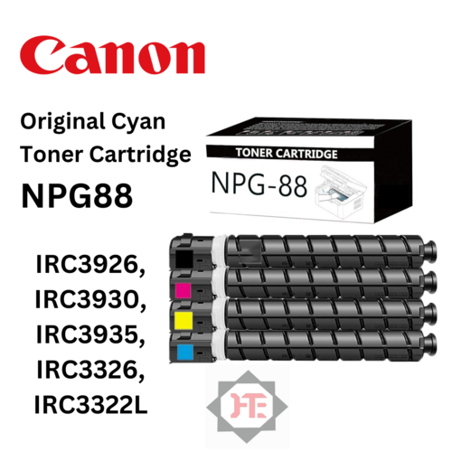 Canon NPG88 Original Cyan Toner Cartridge for Canon ADVANCE DX IRC3926, IRC3930, IRC3935, IRC3326, IRC3322L Colour Photocopier Machine