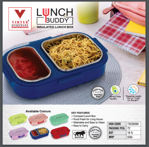 LUNCH BUDDY VIRTUE HOMEWARE INSULATED LUNCH BOX