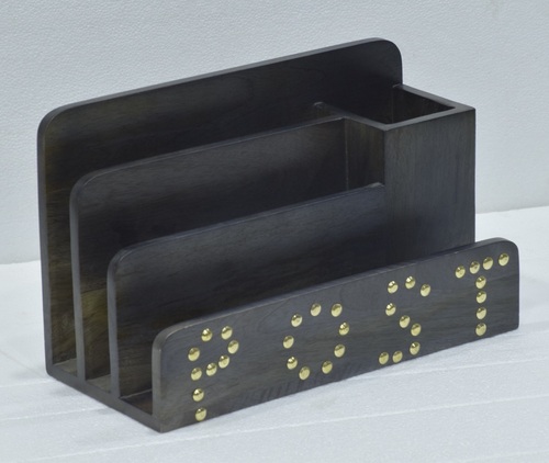 12 Inch Wooden Black Letter Box