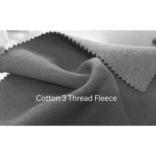 Cotton Three Thread Fleece Fabric