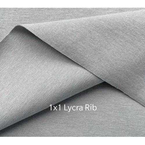 1x1 Lycra Rib Knit Fabric