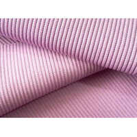2x2 Rib Knit Fabric - Cotton, Lightweight, Pink | Soft, Stretchable, Durable, Textured For Garments, Apparel, And Activewear
