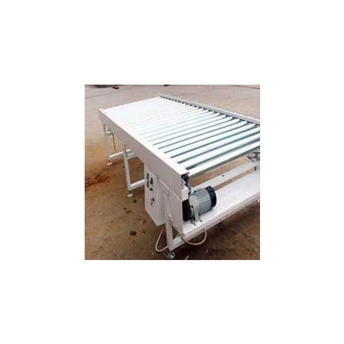 Powered Roller Conveyor - Color: White