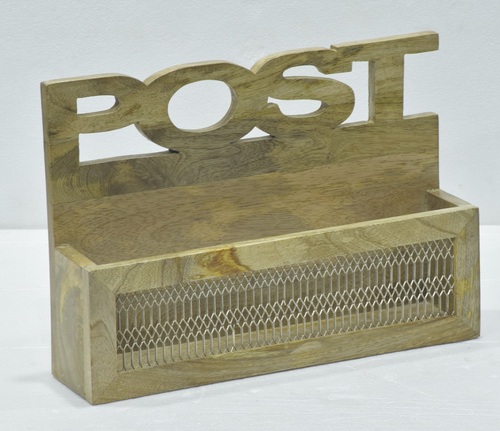13" Letter Box Natural Finish - Color: Brown