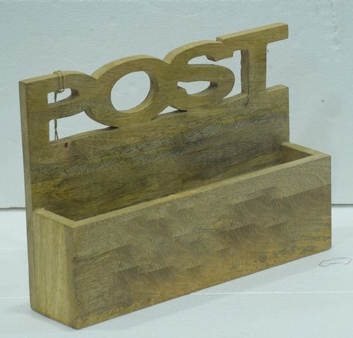 13" Wooden Letter Box Original Finish