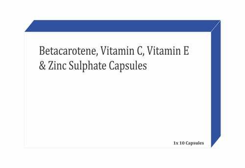 Betacarotene, Vitamin C, Vitamin E and Zinc Sulphate Capsule