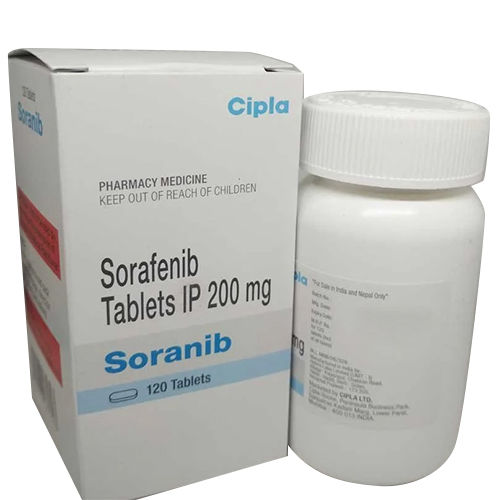 200 Mg Sorafenib Tablets Ip Dosage Form: As Per Doctor Perception