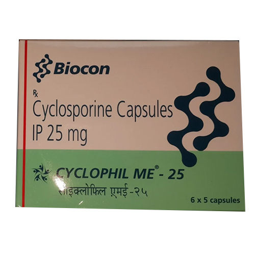 25 Mg Cyclosporine Capsules Ip General Medicines