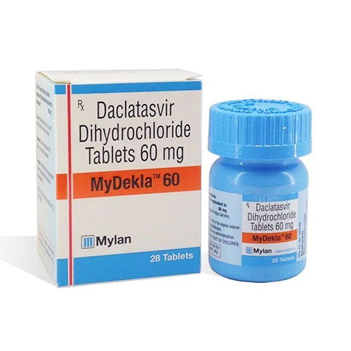 Daclatasvir Dihydrochloride Tablets - 60 MG Oral Antiviral Medication | Cold Storage, Adult Use, Prescription Required