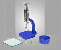Vicat Needle Apparatus - Brass, 5x5x10 Inch Dimensions, Blue Color | Manual Control, 1-year Warranty, 3.5 Kgs Weight