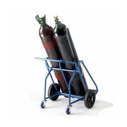 Double gas cylinder  trolley