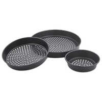 Aluminium Pizza Pan Perforated - Color: Black