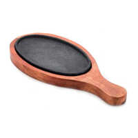 Oval Single Handle Platter - Color: Brown