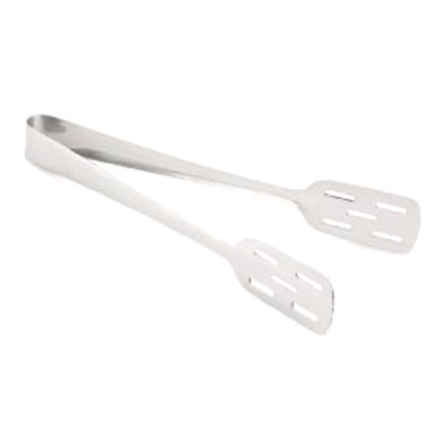 Stainless Steel Slotted Pastry Tong - Color: Silver