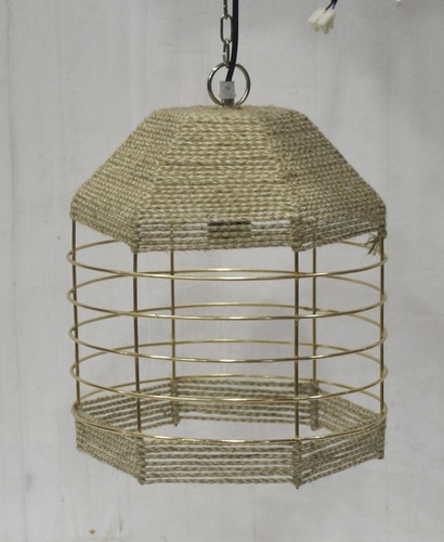 13 Inch Woven Light Pendant - Application: Interior Decor