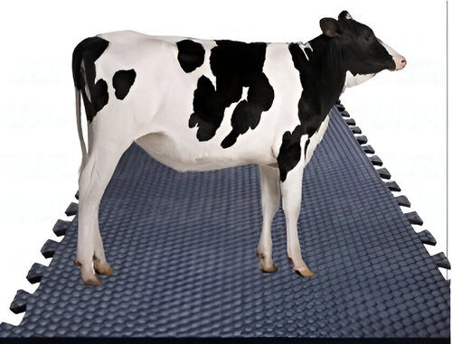 Washable Rubber Cow Mat 4 Feet X 6.5 Feet With Lock Of 17mm Thickness