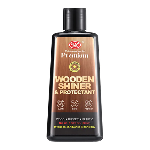 Wooden Shiner and Protectant Bottle Spray - Durable Plastic, Sleek Black Color | Restores Shine, Protects Against Moisture and UV Damage
