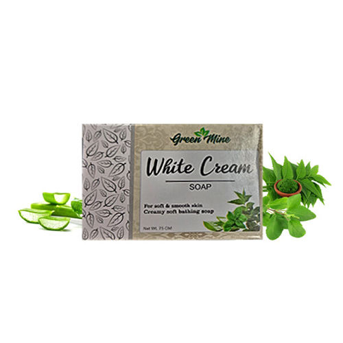 White Cream Soap Size: Different Size