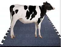 Rubber Cow Mat 4 Feet X 6.5 Feet Without Lock, 17mm Thickness , Comfortable Support For Dairy Cows, Insulates Against Cold And Damp Floors