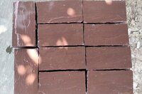 Mandana Red Chocolate Sandstone Tiles Paving Slabs