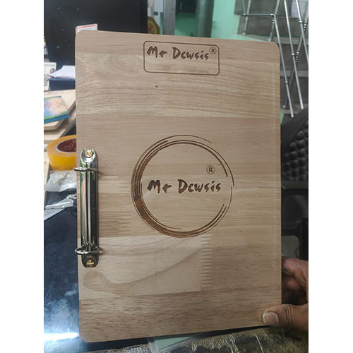 Manual Wooden Base Clip Menu Card