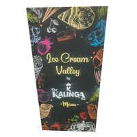 Ice Cream Parlour Menu Card