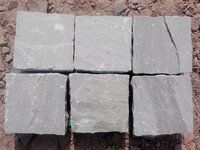 Kandla Grey Indian Sandstone Cobble Stone Pavers outdoor garden cube cobble road paver Driveway Natural Outdoor Paving