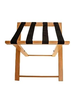 Foldable wooden luggage rack