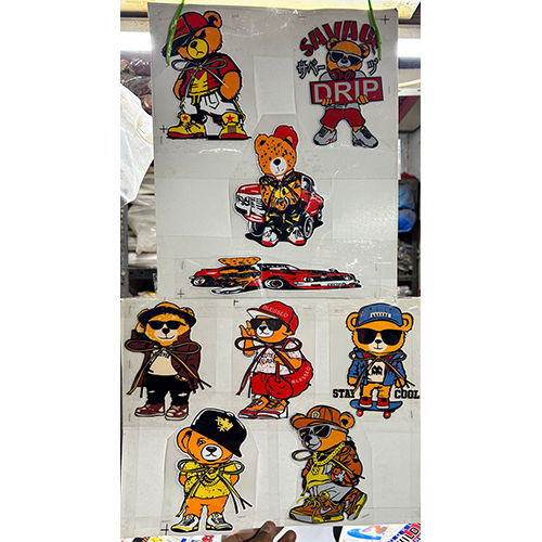 Different Available Teddy Bear Kids Garments Sticker