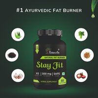 Fat Burner Supplement - 60 Capsules, 500 Mg Ayurvedic Herbal Blend With Green Coffee Beans, Garcinia Cambogia, And Black Pepper For Weight Loss Support