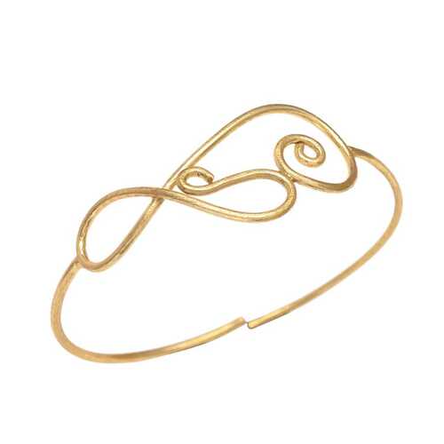 Gold plated cuff bracelet