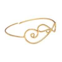 Gold plated cuff bracelet