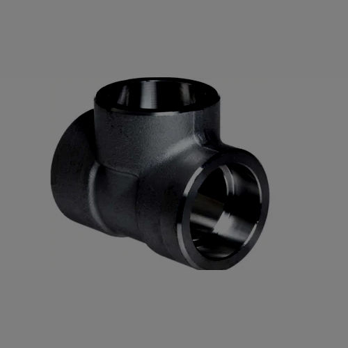 Black Stainless Steel Socket Weld Tee Fitting