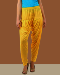 Lemon Yellow Viscose Rayon Patiala Pant