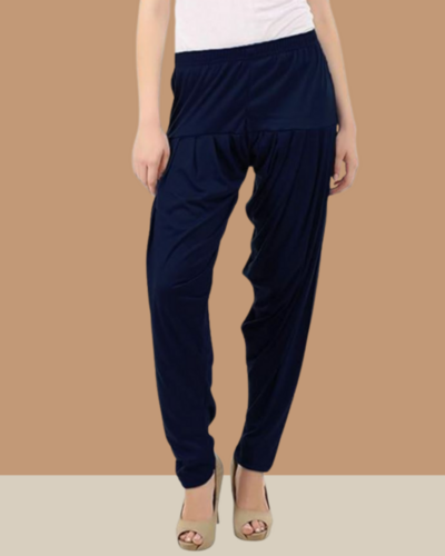 Navy color Viscose Rayon Patiala