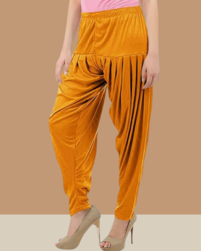 Mustard Yellow Color Viscose Rayon Patiala